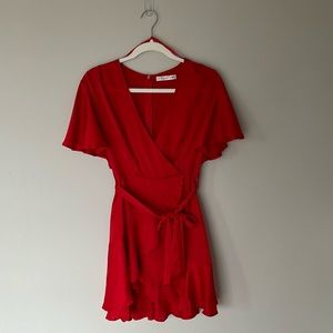 Flowy Scarlet Red Dress M